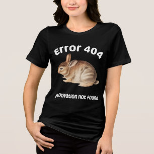Motivation nicht gefunden Rabbit - lustige Grafik Tri-Blend Shirt