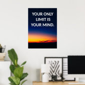 Motivation Night Sky Poster (Heimbüro)
