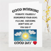 Motivation positiv karte (Gelbe Blume)