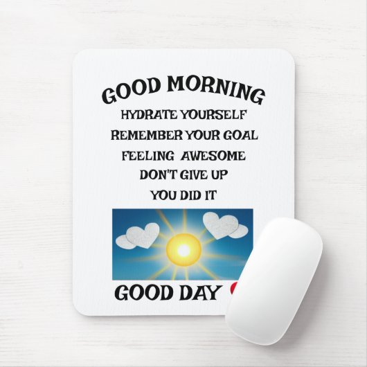 Motivation positiv mousepad (Mit Mouse)