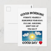 Motivation positiv postkarte (Vorne/Hinten)