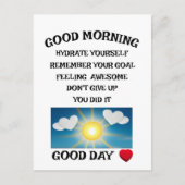 Motivation positiv postkarte (Vorderseite)