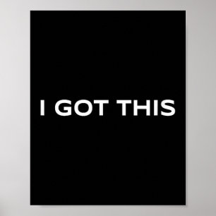 Motivation - positives Denken und Vertrauen - I Poster