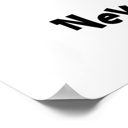 Motivation Poster: Gib niemals auf!! Poster (Ecke)