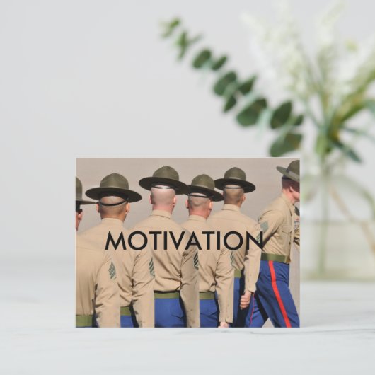 Motivation Postkarte (Stehend Vorderseite)