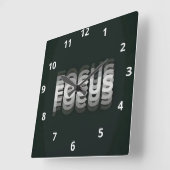 MOTIVATION QUADRATISCHE WANDUHR (Winkel)