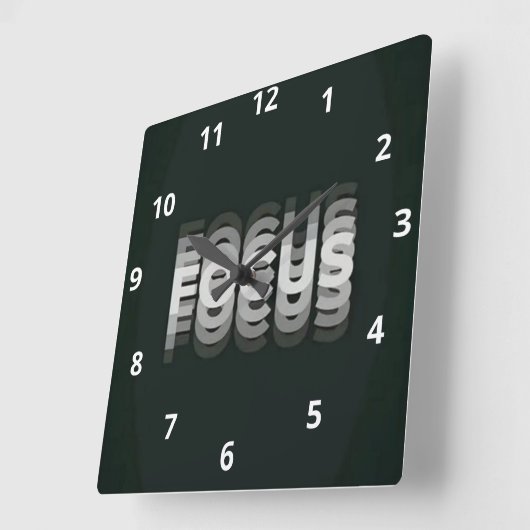 MOTIVATION QUADRATISCHE WANDUHR (Winkel)