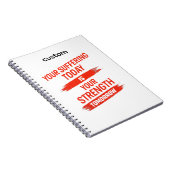 Motivation Quote Design Notizblock (Rechte Seite)