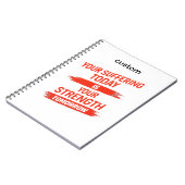 Motivation Quote Design Notizblock (Linke Seite)