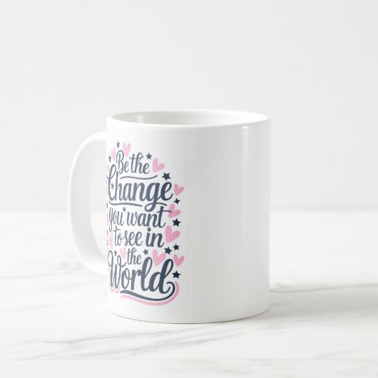 Motivation Quote Tasse (Vorderseite Links)