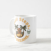 motivation quotes-small steps,big dreams  kaffeetasse (Vorderseite Links)