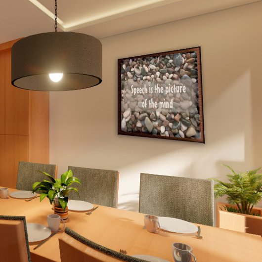 Motivation Rede ist das Bild Poster