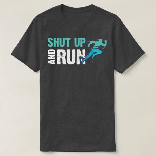 Motivation Runner Funny Lauf nicht schreien T-Shirt (Design vorne)