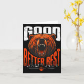 Motivation Saying Bears Good Better Never Let It R Karte (Gelbe Blume)