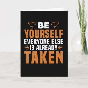 Motivation - Seien Sie selbst Karte