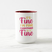 Motivation | Selbstmotivierungszitate T - Shirt Tr Tasse (Zentrum)