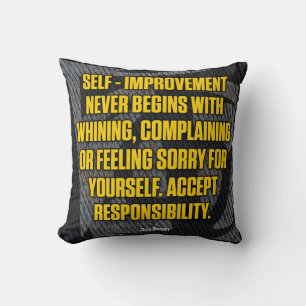Motivation - Selbstverbesserung - Inspiration Kissen
