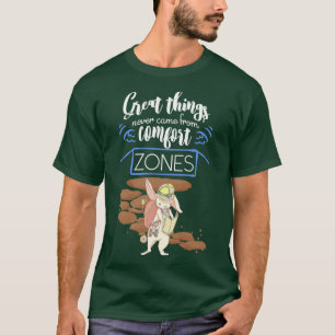 Motivation Shirt Große Dinge nie kommen von Comf