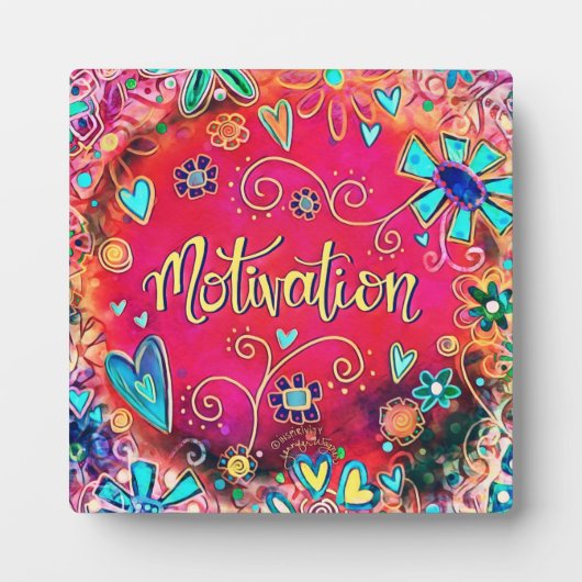 Motivation Spaß Whimsical Hübsche Bläserei. Fotoplatte (Vorderseite)