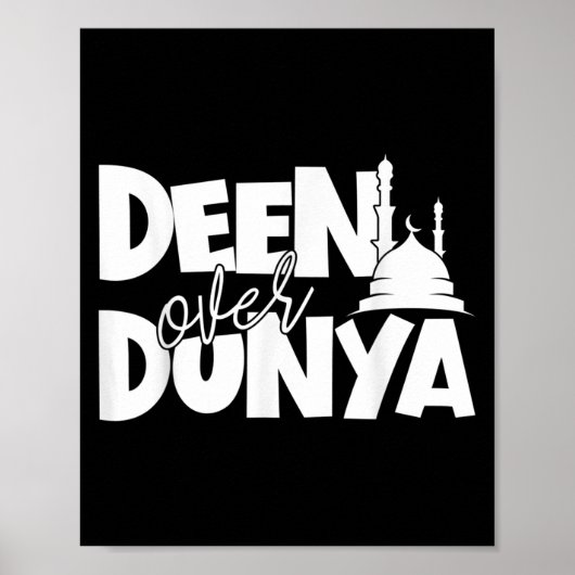 Motivation Sprichwort Islamischer Zitat über D Poster (Vorne)