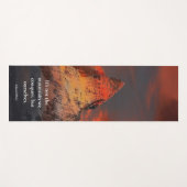 Motivation Sprichwort Orange Sunrise Mount Everest Yogamatte (Vorderseite (Horizontal))