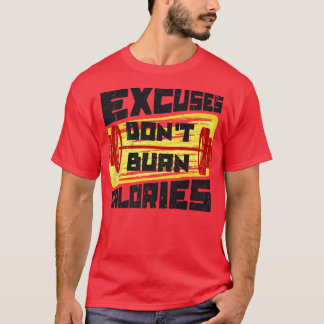 Motivation Statement Dumbell Übung Fitness Wette T-Shirt