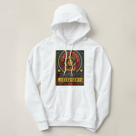 Motivation symbolischer Löwe Hoodie (Design vorne)