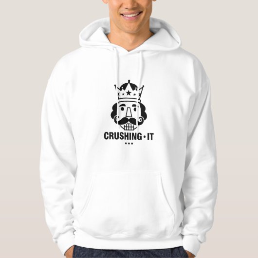 Motivation Tägliches Hustle-Mindset Erdrückend Erf Hoodie (Vorderseite)