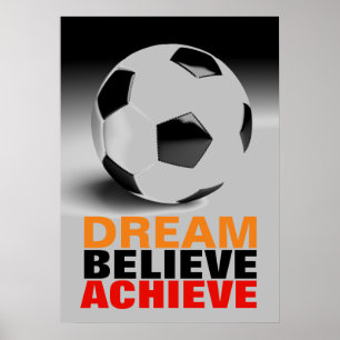 Motivation Traum glauben, Fußball Fußball Fußball  Poster