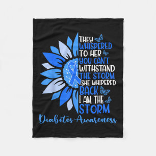 Motivation Unterstützung Squad Sunflower Diabetes Fleecedecke