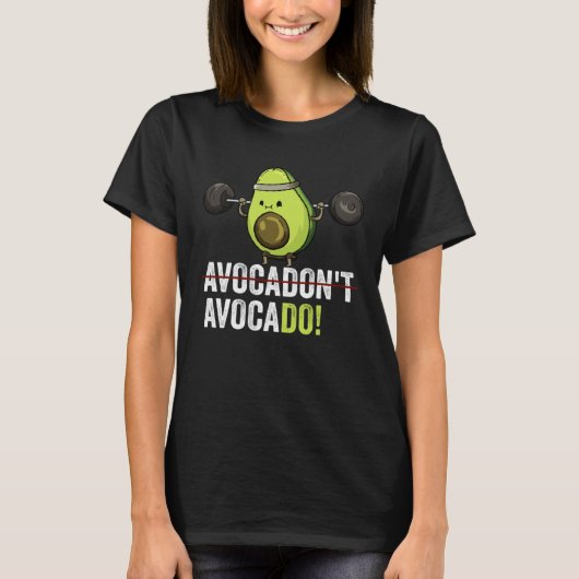 Motivation Weightlifting Gym Vegan Avocado  1 T-Shirt (Vorderseite)