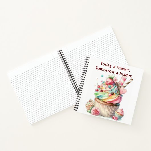 Motivation Zitat Eiscreme Spiral Notebook Notizblock (Innenseite)