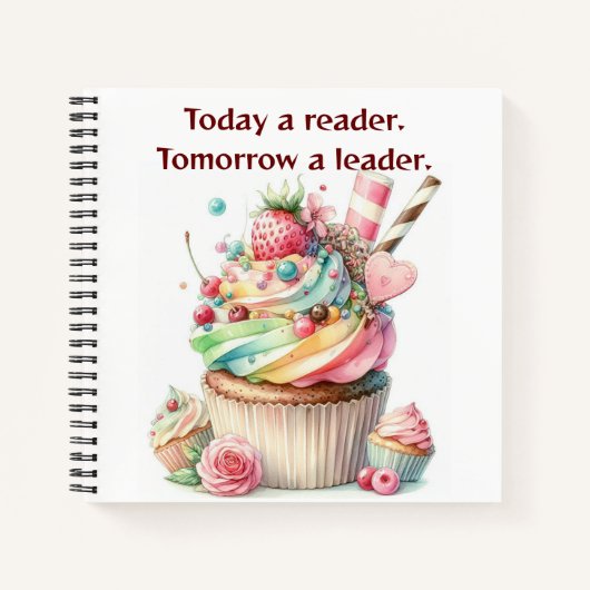 Motivation Zitat Eiscreme Spiral Notebook Notizblock (Vorderseite)