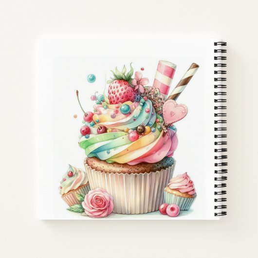 Motivation Zitat Eiscreme Spiral Notebook Notizblock (Rückseite)