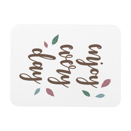 Motivation Zitat fether kalligraphischen Text Magnet (Horizontal)