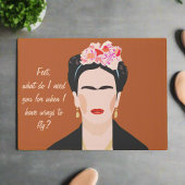 Motivation Zitat Frida Kahlo Illustration Willkomm Fußmatte