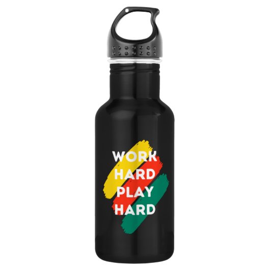 Motivation Zitat Mode und positiver Text Edelstahlflasche (Vorderseite)