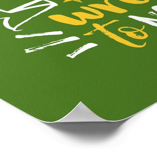 Motivation Zitat Poster Lebensmotto (Ecke)