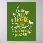 Motivation Zitat Poster Lebensmotto (Vorne)