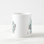 Motivation Zitate Moderner und Positiver Text Kaffeetasse (Mittel)