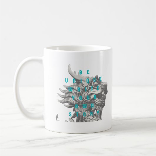 Motivation Zitate Moderner und Positiver Text Kaffeetasse (Links)