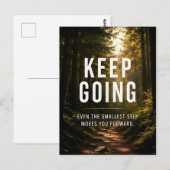 Motivation zum Weitermachen Postkarte (Vorne/Hinten)