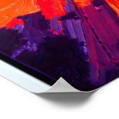 Motivational Abstract Landscape: Summit Ascend Poster (Ecke)