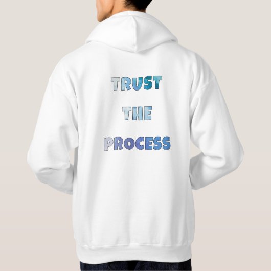 Motivational Aesthetic – Trust The Process Hoodie (Rückseite)