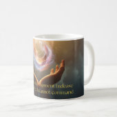 Motivational and Inspirational Quote of Peace Kaffeetasse (VorderseiteRechts)