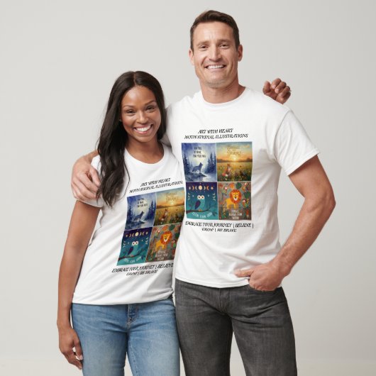 Motivational Animal Illustrations & Nature Quotes T-Shirt (Unisex)