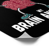 Motivational Awareness Quote Brain Aneurysm Surviv Poster (Ecke)