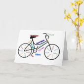 Motivational Bike, Bicycle, Cycling, Sport, Hobby Karte (Gelbe Blume)