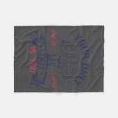 Motivational Bodybuilding  Fleecedecke (Vorderseite (Horizontal))