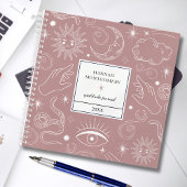 Motivational Celestial Gratitude Journal Notizblock